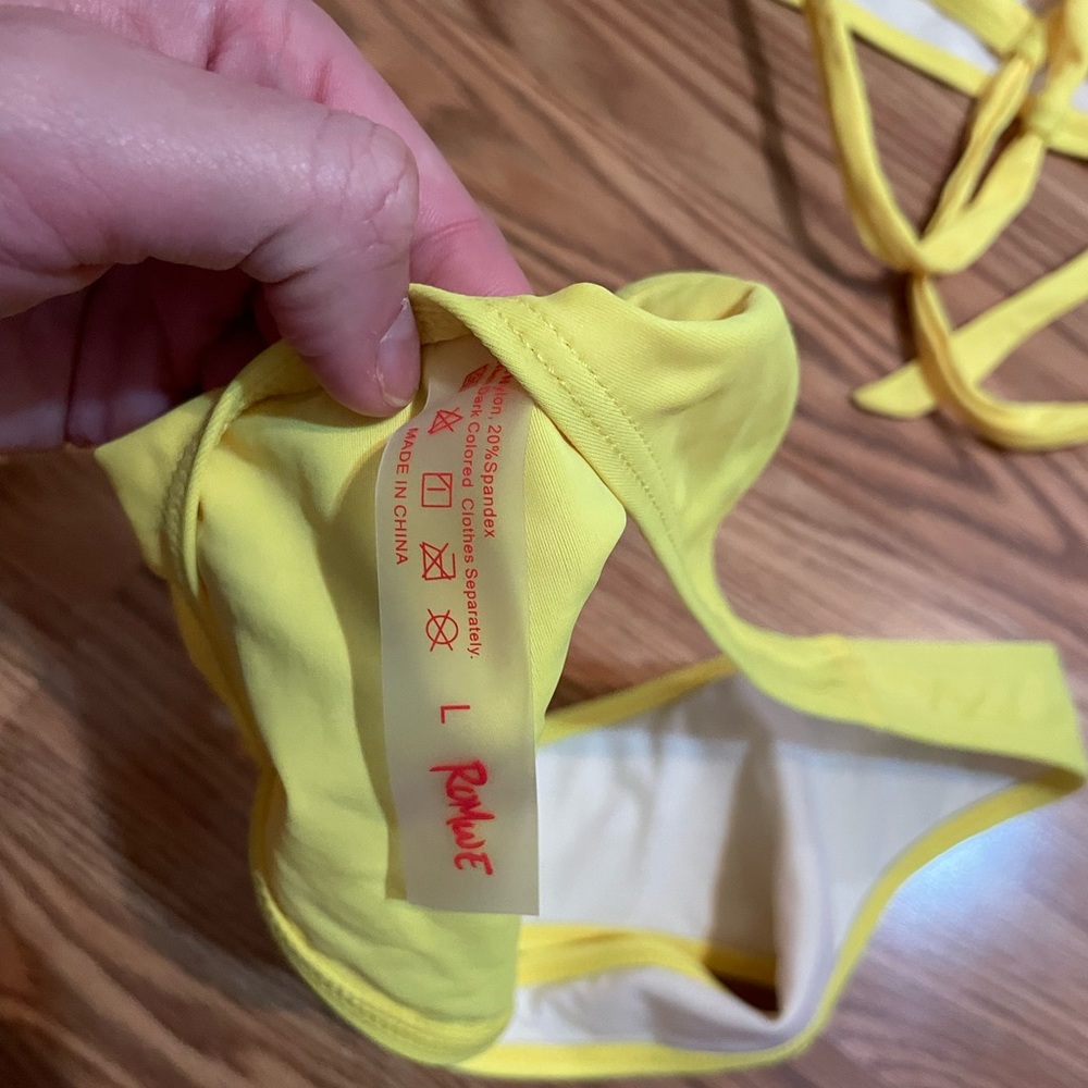 Yellow bikini